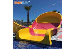 China 100sqm 200sqm Fiber Glass Pool Slide U Shaped Slalom Water Slide supplier