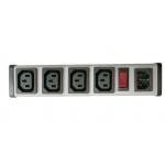 4 Outlet 15 Amp PDU Power Distribution Unit With Overload Protection UL C-UL List IEC for sale