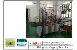 China 10g-100g Lotion Cream Jar Filling And Capping Machine For Cosmetics Industry supplier