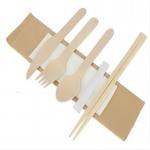 160 mm wholesale 100% environmentally friendly  wooden knife fork spoon napkin pepper with chopsticks & toothpick for sale