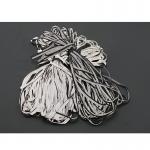 1cm Polyester Silver Reflective Piping With Cotton Rope Sew On Strip