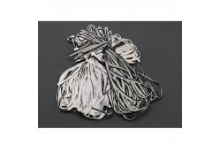 China 1cm Polyester Silver Reflective Piping With Cotton Rope Sew On Strip supplier