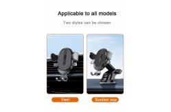 China Air Vent Circular Dashboard Mobile Phone Stands Scratch Prevention 70mm Dia supplier