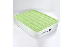 China Flocked PVC Inflatable Sleeping Mat Portable Air Mattress With Pump supplier