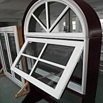 900x900mm Single Glazed Top Hung Awning Window UPVC Profile PVC Awning Glass Window for sale