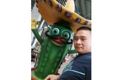 China Infrared Sensor Theme Park Cartoon Animatronic Plant Cactus supplier