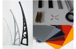 China Durable Polycarbonate Window Awning Wall Mount Brackets For Manual supplier