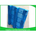 Single Faced Plastic Euro Pallets Virgin HDPE Ventilated For Warehouse