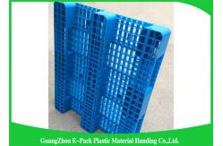 China Single Faced Plastic Euro Pallets Virgin HDPE Ventilated For Warehouse supplier
