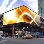 6500cd/m2 9500K Flexible LED Curtain Mesh ISO2001 Glass Transparent LED Display for sale