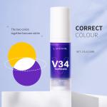 V34 Colour Corrector 30ml Purple Teeth Whitening Toothpaste Private Label