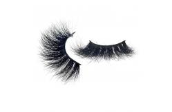 China Hot selling real fur material mink eyelash with paper eyelash packaging supplier