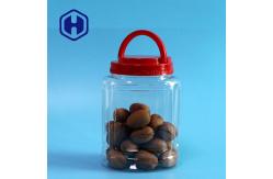 China Empty Oval 30oz 900ml Leak Proof Plastic Jar For Nuts Kernels Packaging supplier