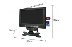 China Remote Control 7Inch Wireless Car Monitor / 8202 KD Headrest Car Monitor supplier