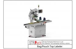 China Servo Control System Bag / Pouch Top Labeler Self Adhesive Sticker supplier