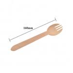 Recyclable Wooden Disposable Cutlery Set Eco Friendly Utensils 160mm for sale