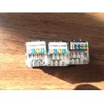 Black / White RJ45 Keystone Jack CAT5E UTP Gold Plating Size Customized