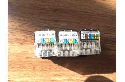 China Black / White RJ45 Keystone Jack CAT5E UTP Gold Plating Size Customized supplier