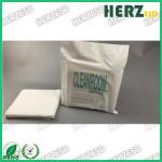 White Color Clean Room Wipes , Cleanroom Polyester Wipes Class 100 OEM Available for sale