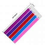 Full Color Printing Adjustable Tyvek Paper Wristbands for Improved Event Security Sequential Numbering Barcoding Included for sale