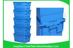 China 600 * 400 * 315mm Plastic Attached Lid Containers Stackable And Nestable PP Materials supplier
