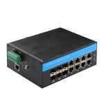 Rackmount Network Switch Hub 8 Port , 30W industrial poe switch Managed Console Port for sale