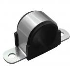 Stainless Steel 304 3/4'' Pipe Clamps Omega Cushion Clamps for sale