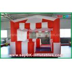 Red And White 210 D Oxford Cloth Inflatable Bounce For Children for sale