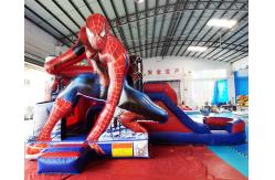 China Customized Size Spider Man Inflatable Water Slide With Pool supplier
