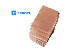 China High Extensibility Copper Clad Steel Sheet Good Surface Roughness Superior Properties supplier