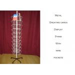 40 Pocket Floor Greeting Card Display Rack OEM Iron Wire Metal Book Display Stand for sale