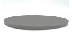 China Black Round Slate Placemats Diameter 22cm Natural Surface Eco Friendly supplier