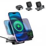 Compact 3 In 1 Iphone Charging Station For 15 Pro Max With Synchronisation Function for sale