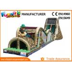 Indoor Or Outdoor Mega Inflatable Assault Course With Digital Painting for sale