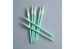 China Keyboard Cleaning Spiral Pointed Sponge Foam Swab Cleanroom Dust Free supplier