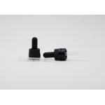 18mm Smooth Surface Matte Black Child Proof Dropper  Aluminum Closure