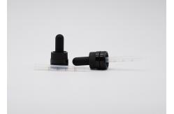 China 18mm Smooth Surface Matte Black Child Proof Dropper  Aluminum Closure supplier