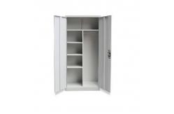 China Modern New Design two doors Metal Wardrobe Closets Cyber lock supplier