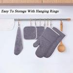 ISO Kitchen Baking Tools Heat Resistant Oven Baking Mitts With Towels And Cushion