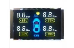 China VA Segmented LCD Display Black Screen Module For Car Tire Pressure supplier