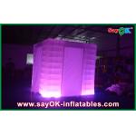 Inflatable Party Decorations Square 210D Polyester Cloth Vintage Photo Booth With Led Lighting for sale