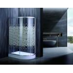 Stylish Quadrant Shower Enclosures With White Mosaic Patterned Glass For Modern for sale
