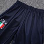 Long Drawstring Mens Football Training Tracksuit Italy Training Kit Set