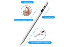 China Capacitive Screen White Stylus Pen Painted Aluminum Easy To Use For Tablets supplier