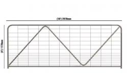 China Galvanized N Style Cattle Fence Panel 5ft Wire Mesh Farm Gate Fence Panel supplier