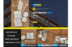 China Rock Wool 50mm Tape Base Self Stick Pins Fixing Aluminum supplier