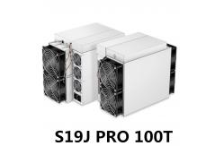 China 16KG 75DB Antminer S19j Pro 100T 3240W SHA256 Asic Miner supplier