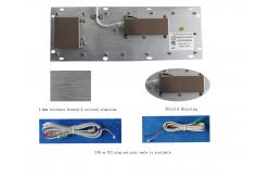 China Industrial Keyboard With Trackball Compact IP65 Panel Mount Metal Keyboard supplier