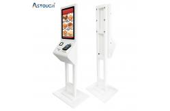 China Pcap Fast Food Self Service Restaurant Kiosk 32 Inch Interactive FCC supplier