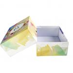 Floweral 2mm Rigid Cardboard Gift Boxes With Lids CMYK Printing for sale